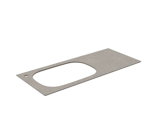 Столешница Kerama Marazzi Magica Риккарди 120 см для встраиваемых раковин 1 отверстие серый матовый MA.2.1.SG519920R\120