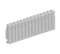 Радиатор биметаллический RIFAR MONOLIT 300 14 секций боковое подключение RAL 9016 MN-300-14