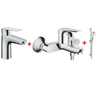 Набор смесителей Hansgrohe Logis E 100 3 в 1 71178000 / 71415000 / 26532400