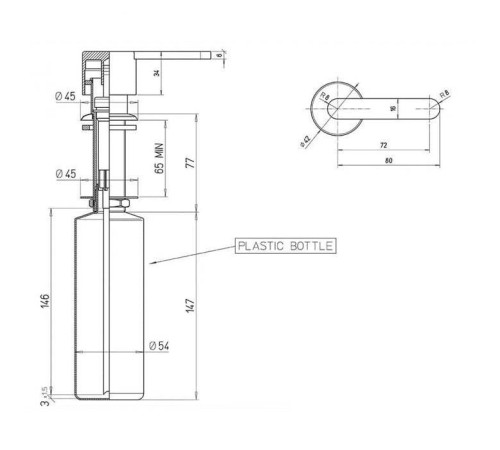 Дозатор для мыла встраиваемый Kerama Marazzi Logica хром LO.dis.02\CR