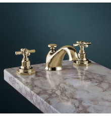Смеситель для раковины Gattoni TRD Paris на 3 отверстия золото 24К TR095/18D0