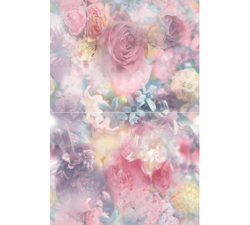 Панно Дельта Керамика Bouquet P2-1D177 30х40 см (из 2-х плиток) P2-1D177