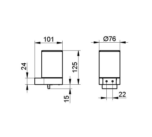 Дозатор жидкого мыла Keuco Plan настенный хром 14951 010000