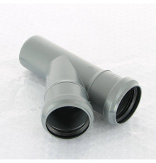 Тройник канализационный Sinikon Стандарт 50x50 мм 45° 508013.R