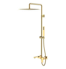 Душевая стойка Boheme Qubic золото 478-G