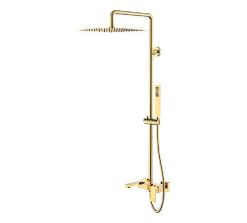 Душевая стойка Boheme Qubic золото 478-G