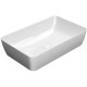 Раковина накладная GSI NUBES 600х380х140 мм белый глянцевый 903611