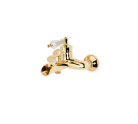 Смеситель для ванны Boheme Vogue с каскадным изливом золото 213-SW