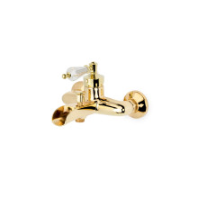 Смеситель для ванны Boheme Vogue с каскадным изливом золото 213-SW