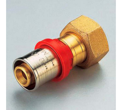 Муфта переходная пресс-В Tiemme с накидной гайкой Евроконус 16х3/4 1650076