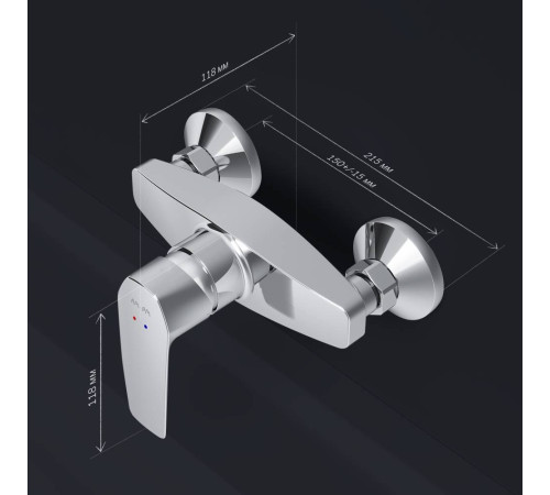 Смеситель для душа AM.PM Gem F90A20000