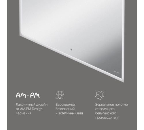 Зеркало AM.PM Spirit V2.0 80 см с LED-подсветкой и антизапотеванием M71AMOX0801SA