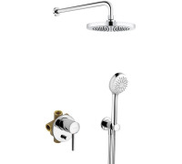 Душевой набор 7 в 1 Kludi Bozz с верхним душем 200 мм 386300576