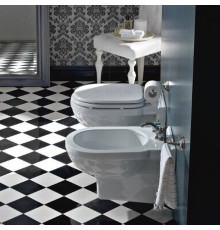 Биде подвесное Sbordoni Neoclassica 36.5х56 см 1 отверстие белое 5306*1