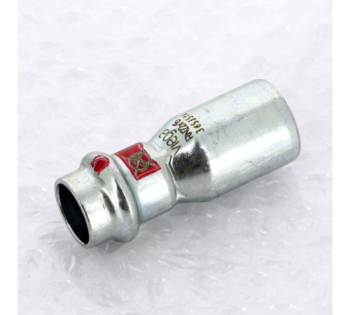 Муфта-вставка пресс из оцинкованной стали Viega Prestabo 22х15 мм 558505