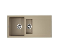 Кухонная мойка OMOIKIRI Sakaime 100-2-CH Tetogranit 100x50 см шампань 4993897