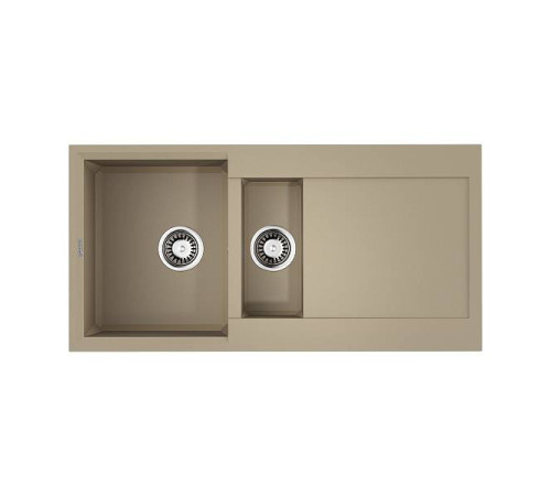Кухонная мойка OMOIKIRI Sakaime 100-2-CH Tetogranit 100x50 см шампань 4993897