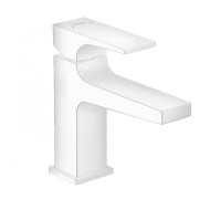 Смеситель для раковины Hansgrohe Metropol 89 мм клапан Push-Open белый матовый 32500700