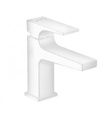 Смеситель для раковины Hansgrohe Metropol 89 мм клапан Push-Open белый матовый 32500700