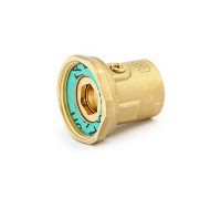 Соединение с накидной гайкой ВВ 1 1/2 х 1 со встроенным шаровым краном