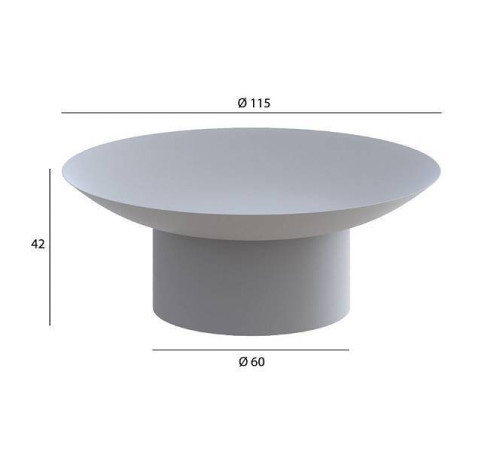 Мыльница Boheme Uno круглая настольная белый 10981-MW