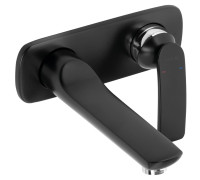 Смеситель для раковины Kludi Balance настенный 185 мм внешняя часть черный 522468775