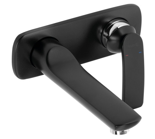 Смеситель для раковины Kludi Balance настенный 185 мм внешняя часть черный 522468775