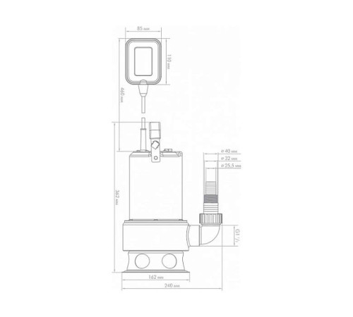 Насос погружной Джилекс Фекальник 200/7 Н 5305