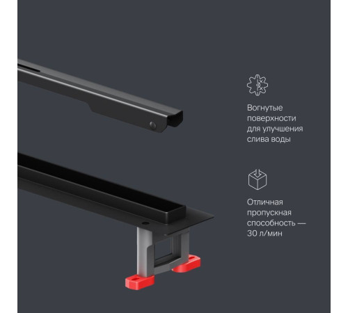 Трап для душа линейный AM.PM Masterflow Slim line 100 см W01SC-S11-100-05BM