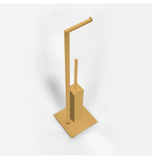 Стойка с ершом и держателем т/б Colombo Design MiniQ 18x18x67.5 см золото B5018.OM-RNE
