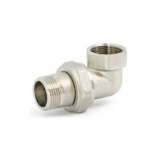 Разъемное соединение угловое LD НВ 1/2 дюйма с прокладкой O-Ring никелированное 507331