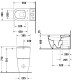 Унитаз-моноблок Duravit ME by Starck 37х65 см универсальный выпуск белый 2170090000