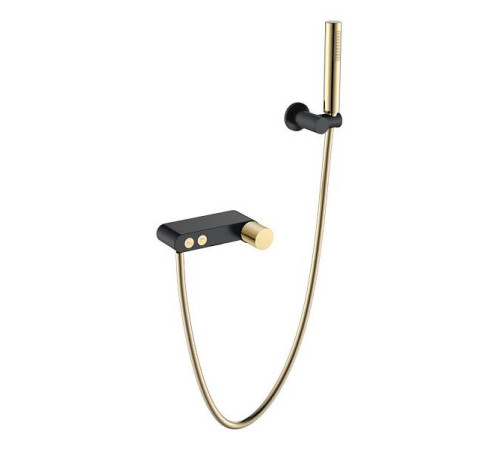 Смеситель для душа Boheme Stick черный/золото 123-BG.2