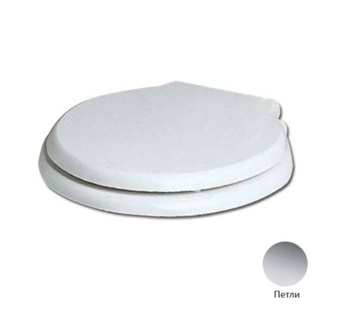 Сиденье для унитаза Azzurra Jubilaeum микролифт белый/хром 1800/F bi/cr