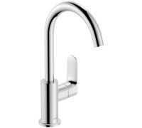 Смеситель для раковины Hansgrohe Rebris S 210 с поворотным изливом и сливным гарнитуром хром 72536000