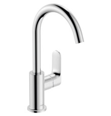 Смеситель для раковины Hansgrohe Rebris S 210 с поворотным изливом и сливным гарнитуром хром 72536000