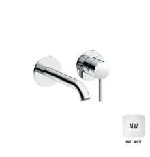 Внешняя часть смесителя для раковины Almar Washbasin излив 160-185 мм белый матовый E210054.MW