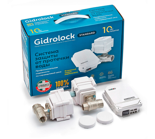 Система защиты от протечек Gidrolock Standard Radio Bugatti 1/2 39201021