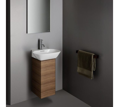 Тумба с раковиной подвесная Laufen INO 28x31x60.5 см 1 дверца SX темный орех 4.2530.1.030.171.1/8.1530.1.000.104.1