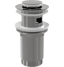 Донный клапан Alcaplast CLICK/CLACK 5/4 цельнометаллический с малой заглушкой хром A391