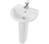Умывальник пьедестальный Sanita Luxe Attica 48 белый WB.PD/Attica/48-C/WHT.G/S1