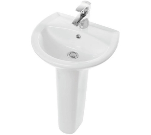 Умывальник пьедестальный Sanita Luxe Attica 48 белый WB.PD/Attica/48-C/WHT.G/S1