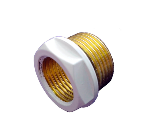 Переходник Schlosser 3/4 НР х 1/2 ВР с уплотнителем белый 603000071