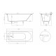 Ванна встраиваемая Salini LOFO 170х75 см Solid Surface белый матовый UM12222