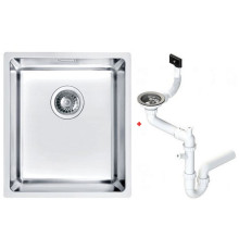 Мойка кухонная Alveus Kombino 20 под столешницу 340х400х195 мм с сифоном 1100234