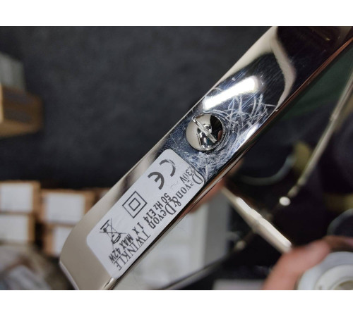 Светильник настенный Devon&Devon Twinkle 14х21 см IP20 никель блестящий DETWINKLENK