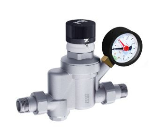 Редуктор давления с фильтром FAR 3/4 НР-НР 600 мкм с манометром FA 2883 34