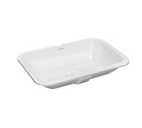 Раковина встраиваемая снизу Kerama Marazzi Plaza 54.5x38 см без отверстия белый глянцевый PLR.wbu.55