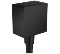 Шланговое подсоединение Hansgrohe FixFit Square с обратным клапаном матовый черный 26455670