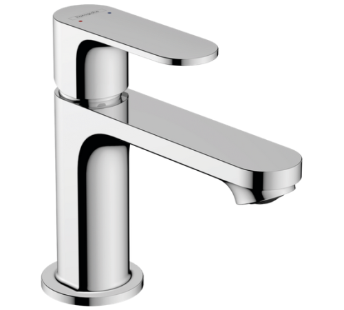 Смеситель для раковины Hansgrohe Rebris S 80 со сливным гарнитуром хром 72510000